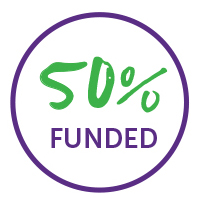 50% funded
