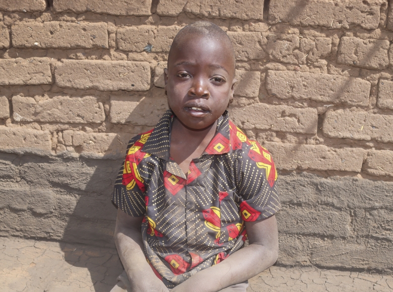 Chikondi disabled child sitting